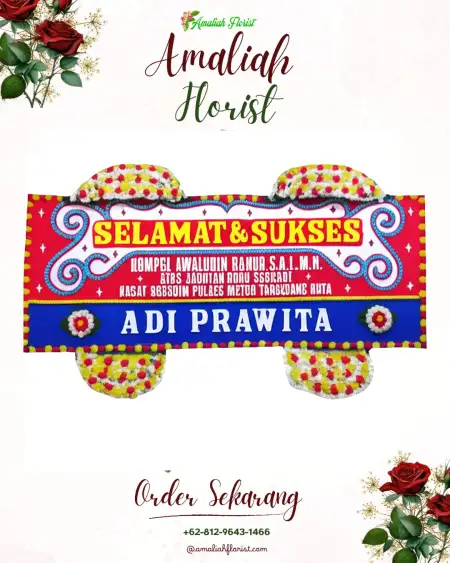 Papan Bunga Ucapan Selamat Karakan
